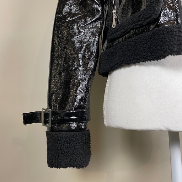 Rebecca Minkoff Corinna Jacket With Faux Trim in Black - Picture 5 of 13